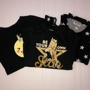 Black T-Shirt & Top Bundle (Sz. 7-8)